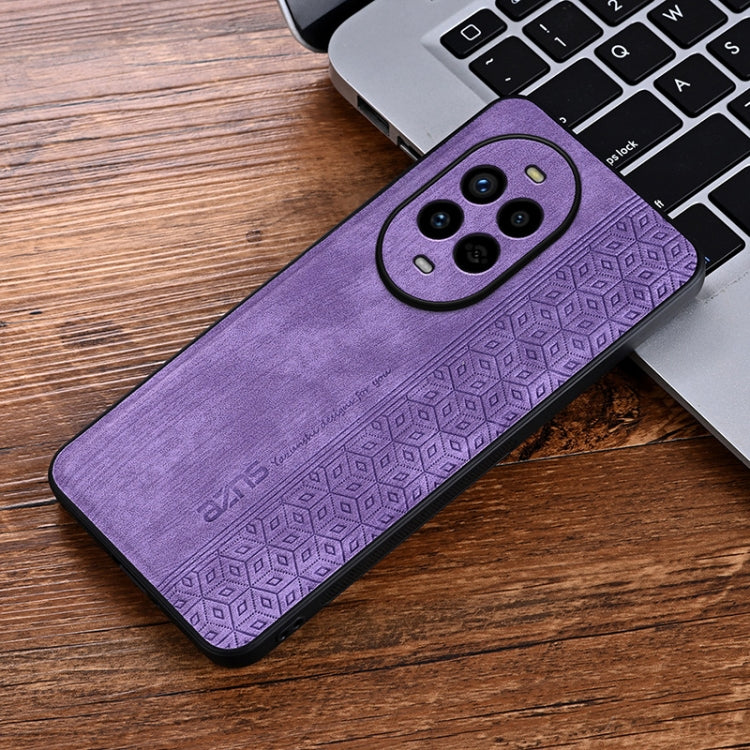 For Huawei nova 13 Pro AZNS 3D Embossed Skin Feel Phone Case(Purple)