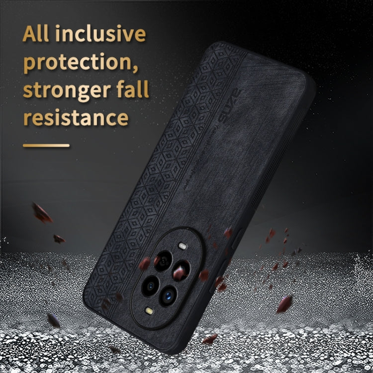 For Huawei nova 13 Pro AZNS 3D Embossed Skin Feel Phone Case(Purple)