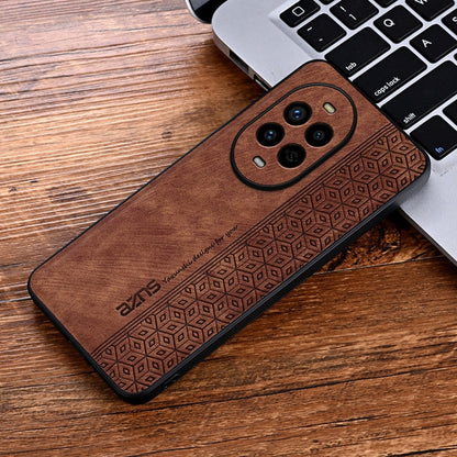 For Huawei nova 13 Pro AZNS 3D Embossed Skin Feel Phone Case(Brown)