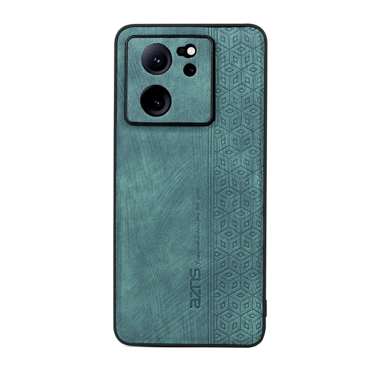 For Xiaomi 13T / 13T Pro / Redmi K60 Ultra AZNS 3D Embossed Skin Feel Phone Case(Dark Green)