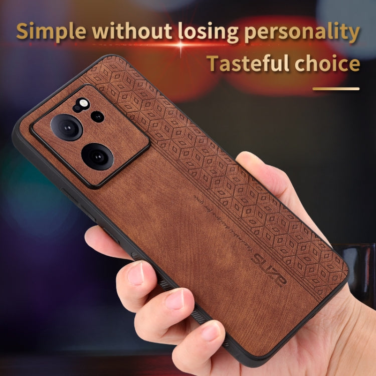 For Xiaomi 13T / 13T Pro / Redmi K60 Ultra AZNS 3D Embossed Skin Feel Phone Case(Dark Green)