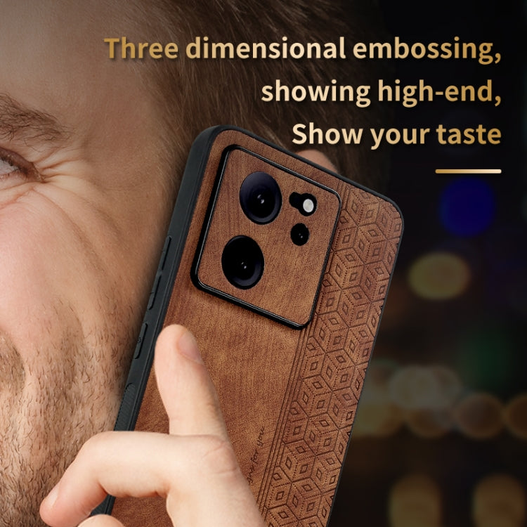 For Xiaomi 13T / 13T Pro / Redmi K60 Ultra AZNS 3D Embossed Skin Feel Phone Case(Dark Green)