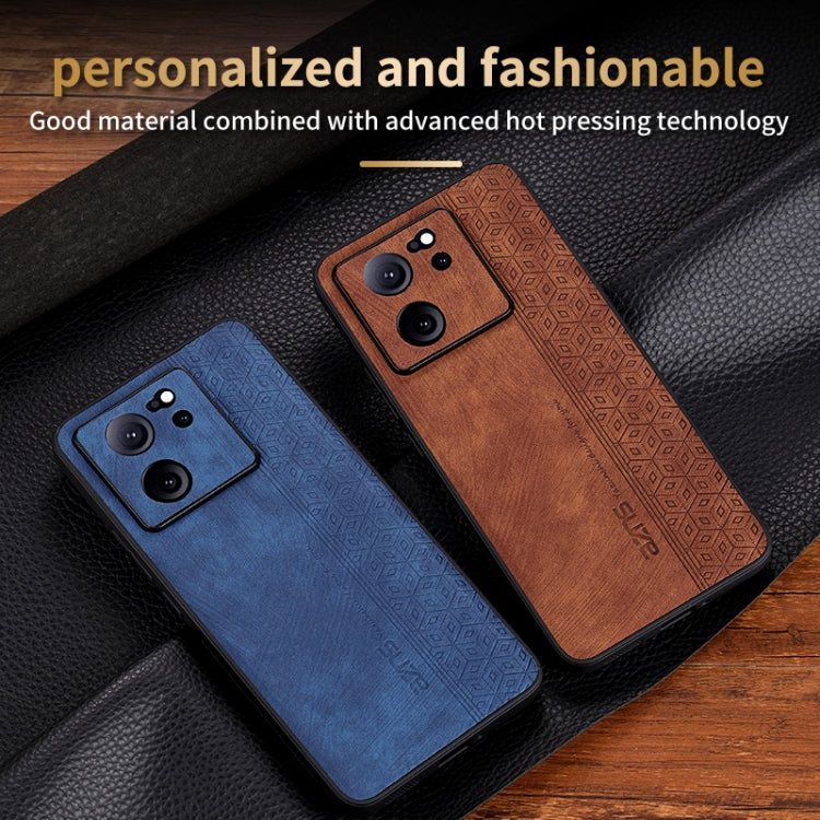 For Xiaomi 13T / 13T Pro / Redmi K60 Ultra AZNS 3D Embossed Skin Feel Phone Case(Sapphire Blue)
