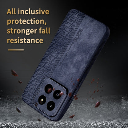 For Xiaomi 14 Pro AZNS 3D Embossed Skin Feel Phone Case(Dark Green)