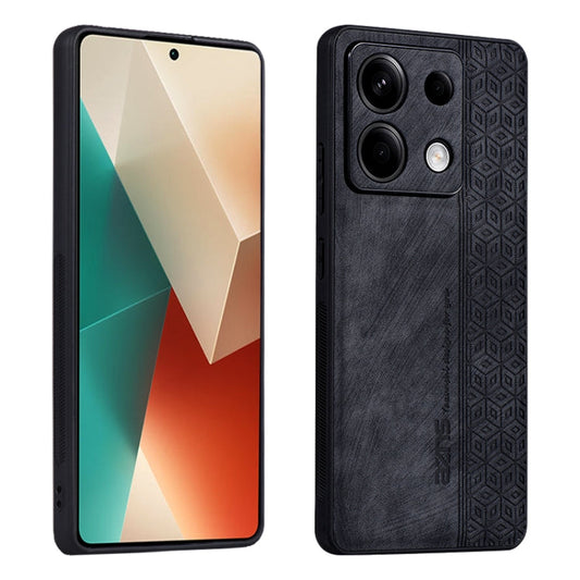 For Xiaomi Redmi Note 13 Pro 5G AZNS 3D Embossed Skin Feel Phone Case(Black)