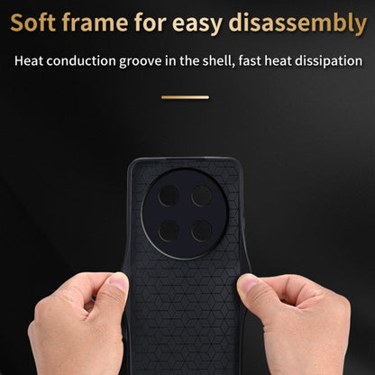 For Xiaomi Redmi Note 13 4G AZNS 3D Embossed Skin Feel Phone Case(Brown)