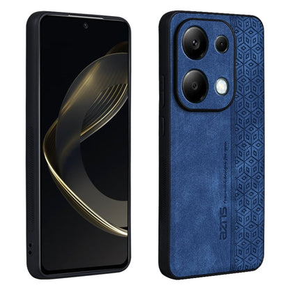 For Xiaomi Redmi Note 13 Pro 4G AZNS 3D Embossed Skin Feel Phone Case(Sapphire Blue)