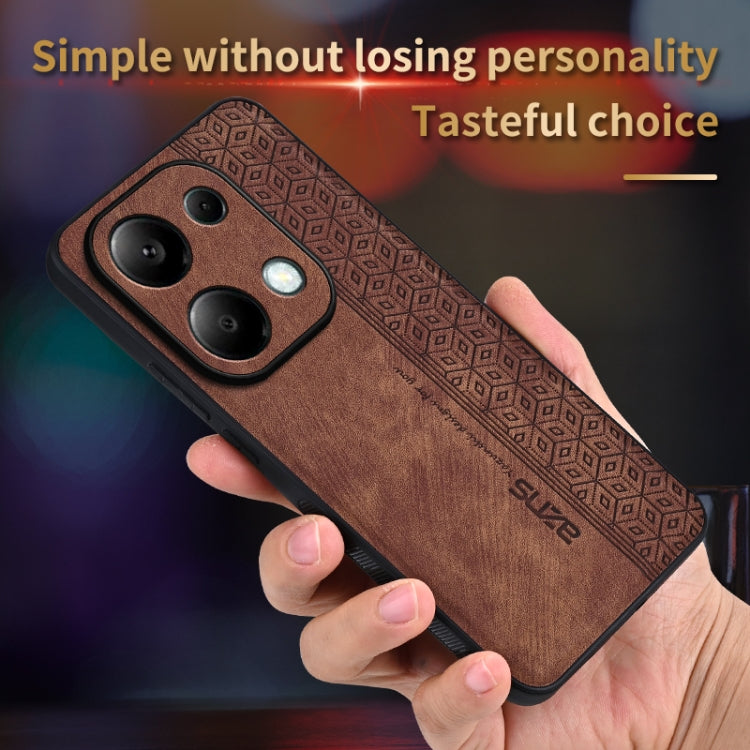 For Xiaomi Redmi Note 13 Pro 4G AZNS 3D Embossed Skin Feel Phone Case(Purple)