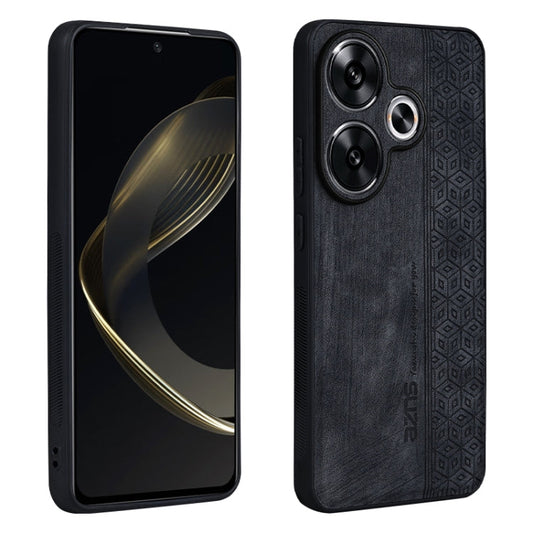 For Xiaomi Redmi Turbo 3 AZNS 3D Embossed Skin Feel Phone Case(Black)