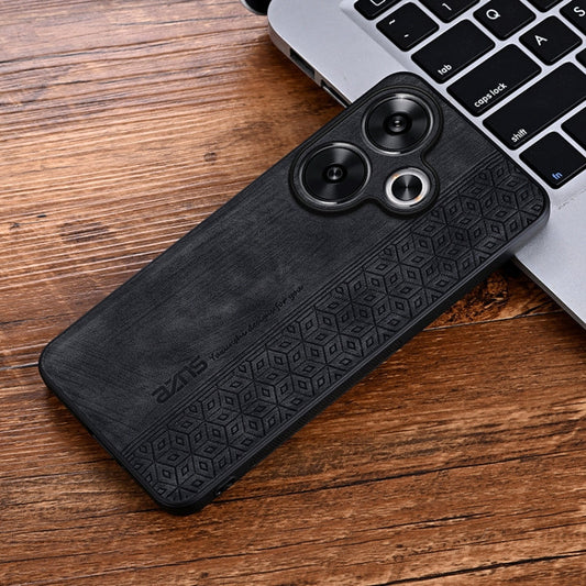 For Xiaomi Redmi Turbo 3 AZNS 3D Embossed Skin Feel Phone Case(Black)