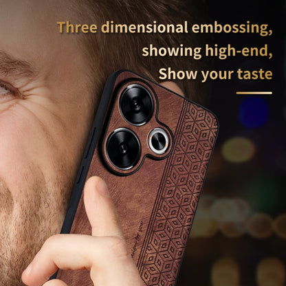 For Xiaomi Redmi Turbo 3 AZNS 3D Embossed Skin Feel Phone Case(Dark Green)