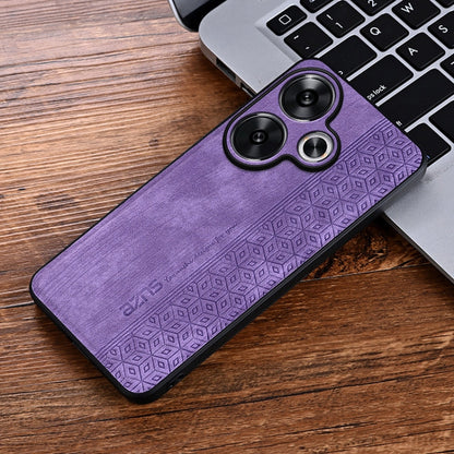 For Xiaomi Redmi Turbo 3 AZNS 3D Embossed Skin Feel Phone Case(Purple)