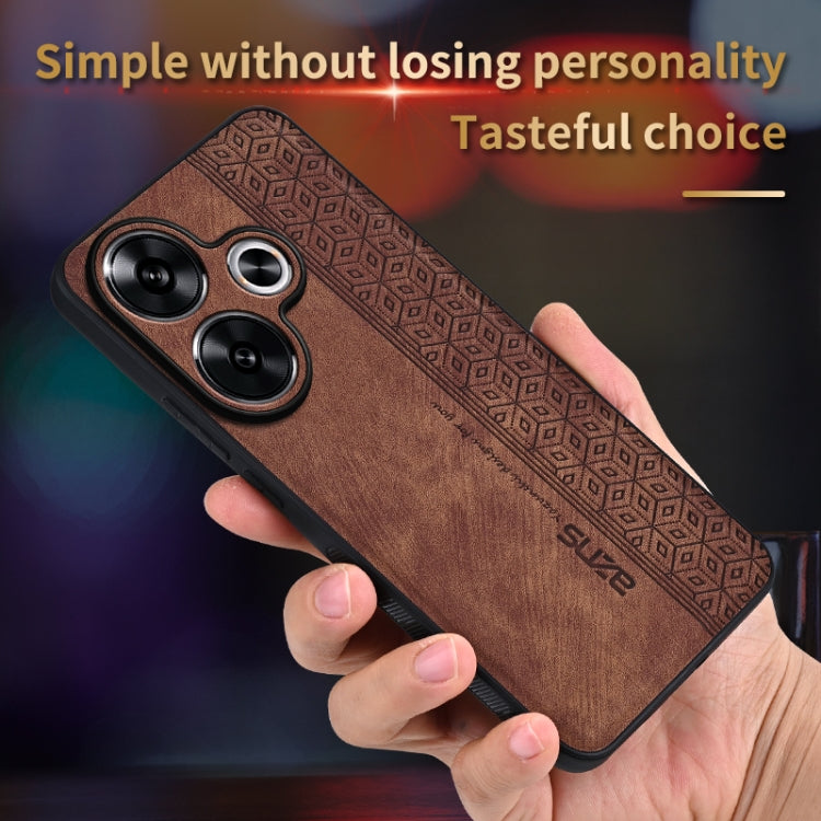 For Xiaomi Redmi Turbo 3 AZNS 3D Embossed Skin Feel Phone Case(Purple)