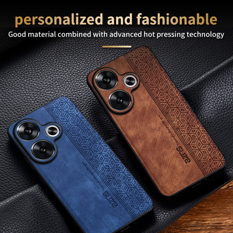 For Xiaomi Redmi Turbo 3 AZNS 3D Embossed Skin Feel Phone Case(Purple)