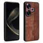 For Xiaomi Redmi Turbo 3 AZNS 3D Embossed Skin Feel Phone Case(Brown)