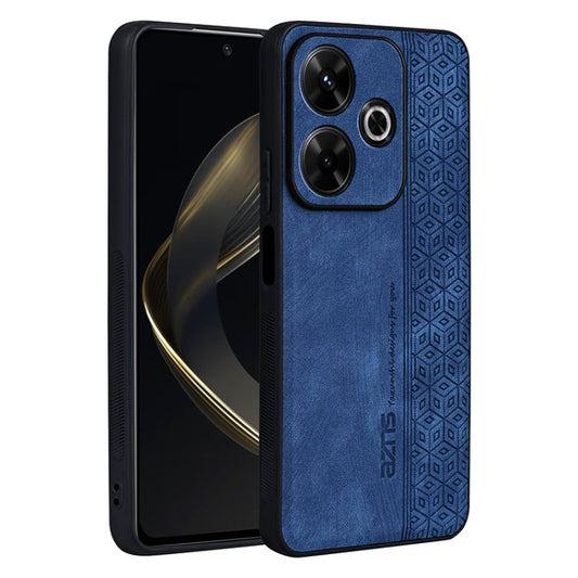 For Xiaomi Redmi 13 4G Global AZNS 3D Embossed Skin Feel Phone Case(Sapphire Blue)