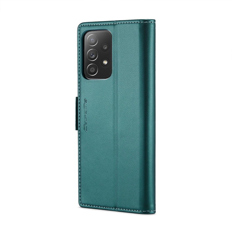 For Samsung Galaxy A52/A52s 5G CaseMe 023 Butterfly Buckle Litchi Texture RFID Anti-theft Leather Phone Case(Pearly Blue)