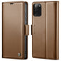 Pour Samsung Galaxy S20 FE Étui CaseMe 023 avec boucle papillon, texture litchi, RFID anti-vol en cuir (marron)