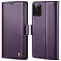 For Samsung Galaxy S20 FE CaseMe 023 Butterfly Buckle Litchi Texture RFID Anti-theft Leather Phone Case(Pearly Purple)