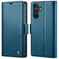 For Samsung Galaxy A24 4G CaseMe 023 Butterfly Buckle Litchi Texture RFID Anti-theft Leather Phone Case(Blue)
