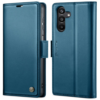 For Samsung Galaxy A15 4G/5G CaseMe 023 Butterfly Buckle Litchi Texture RFID Anti-theft Leather Phone Case(Blue)