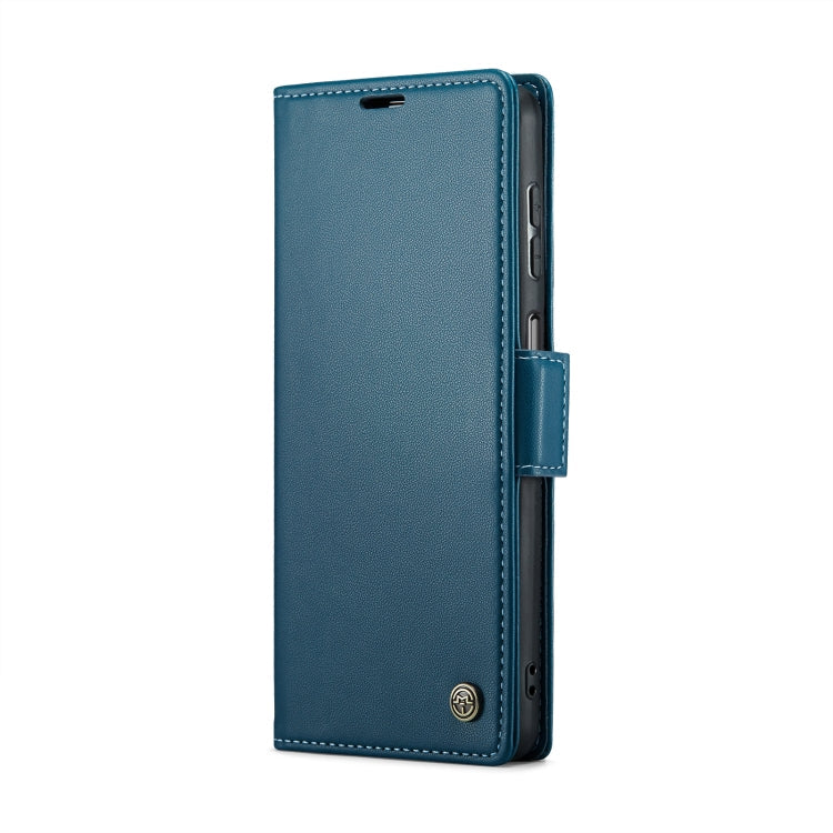 For Samsung Galaxy A15 4G/5G CaseMe 023 Butterfly Buckle Litchi Texture RFID Anti-theft Leather Phone Case(Blue)