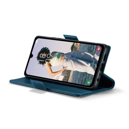 For Samsung Galaxy A15 4G/5G CaseMe 023 Butterfly Buckle Litchi Texture RFID Anti-theft Leather Phone Case(Blue)