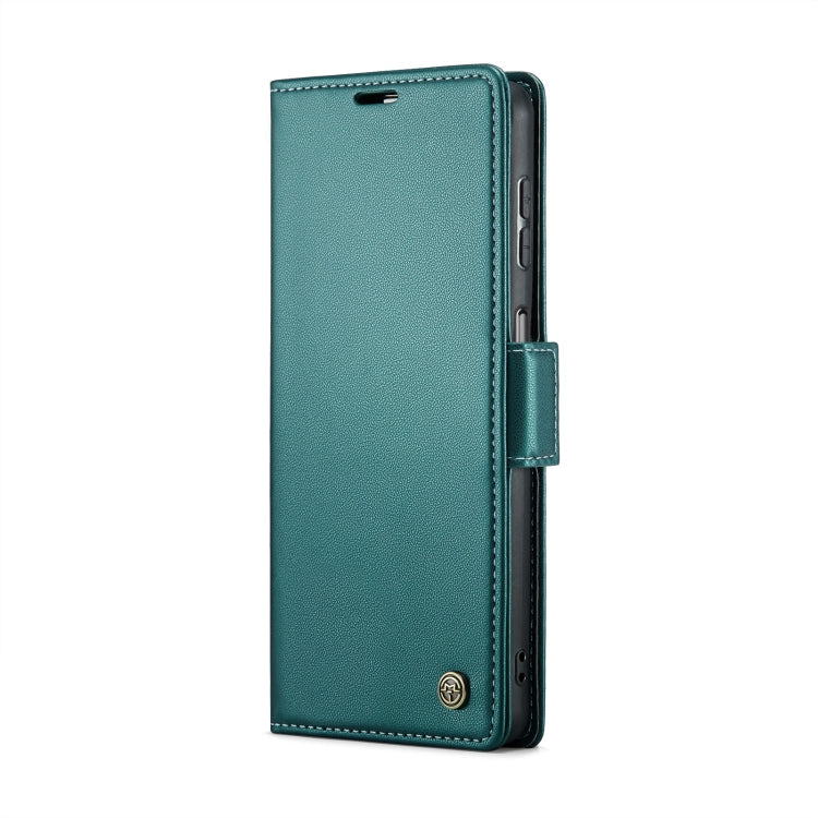 For Samsung Galaxy A15 4G/5G CaseMe 023 Butterfly Buckle Litchi Texture RFID Anti-theft Leather Phone Case(Pearly Blue)