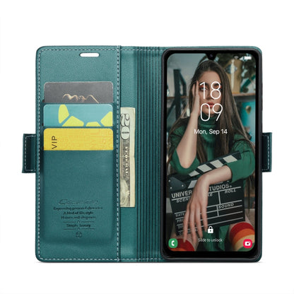For Samsung Galaxy A15 4G/5G CaseMe 023 Butterfly Buckle Litchi Texture RFID Anti-theft Leather Phone Case(Pearly Blue)