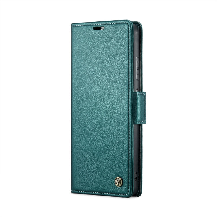 For Samsung Galaxy A05s CaseMe 023 Butterfly Buckle Litchi Texture RFID Anti-theft Leather Phone Case(Pearly Blue)