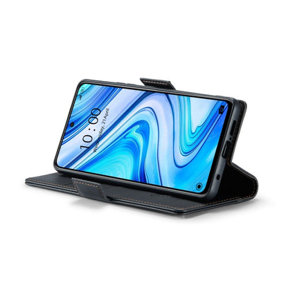 For Xiaomi Redmi Note 9S/Note 9 Pro/Note 9 Pro Max CaseMe 023 Butterfly Buckle Litchi Texture RFID Anti-theft Leather Phone Case(Black)
