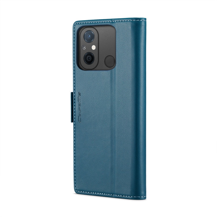 For Xiaomi Redmi 11A/12C CaseMe 023 Butterfly Buckle Litchi Texture RFID Anti-theft Leather Phone Case(Blue)