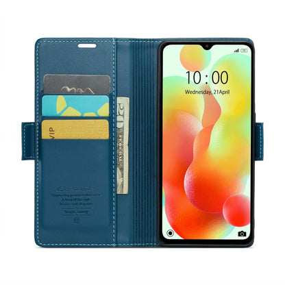 For Xiaomi Redmi 11A/12C CaseMe 023 Butterfly Buckle Litchi Texture RFID Anti-theft Leather Phone Case(Blue)