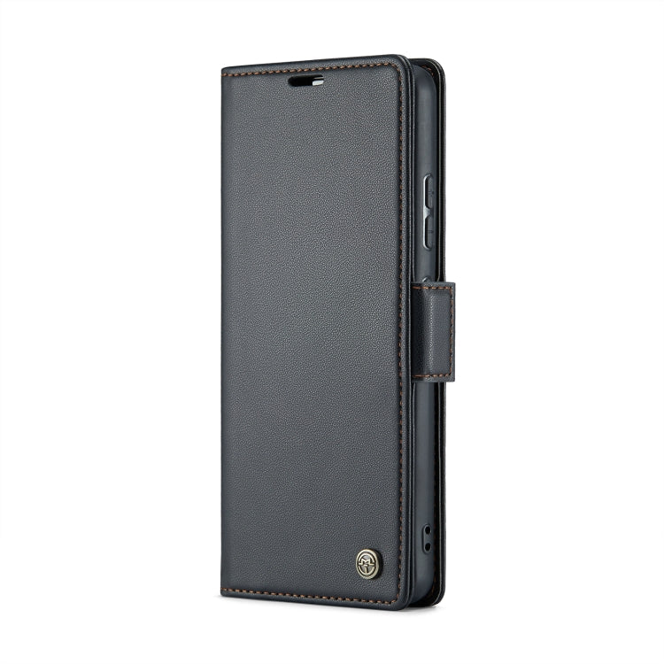 For Xiaomi 12T /12T Pro/Redmi K50 Ultra CaseMe 023 Butterfly Buckle Litchi Texture RFID Anti-theft Leather Phone Case(Black)