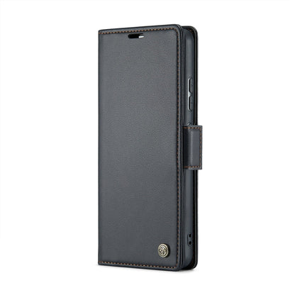 For Xiaomi 12T /12T Pro/Redmi K50 Ultra CaseMe 023 Butterfly Buckle Litchi Texture RFID Anti-theft Leather Phone Case(Black)