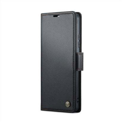 For Xiaomi 14 Pro CaseMe 023 Butterfly Buckle Litchi Texture RFID Anti-theft Leather Phone Case(Black)