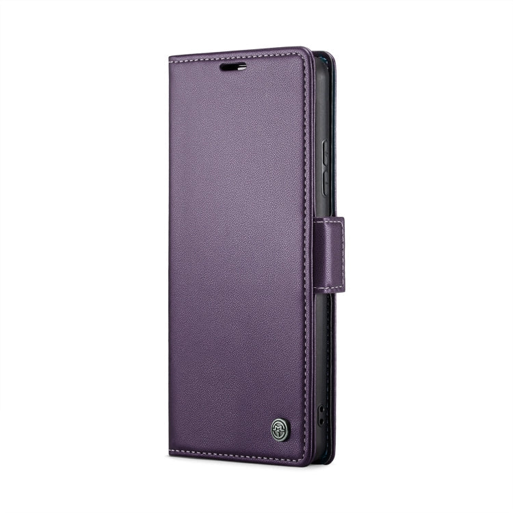 For Xiaomi 14 Pro CaseMe 023 Butterfly Buckle Litchi Texture RFID Anti-theft Leather Phone Case(Pearly Purple)