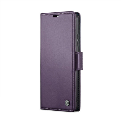 For Xiaomi 14 Pro CaseMe 023 Butterfly Buckle Litchi Texture RFID Anti-theft Leather Phone Case(Pearly Purple)
