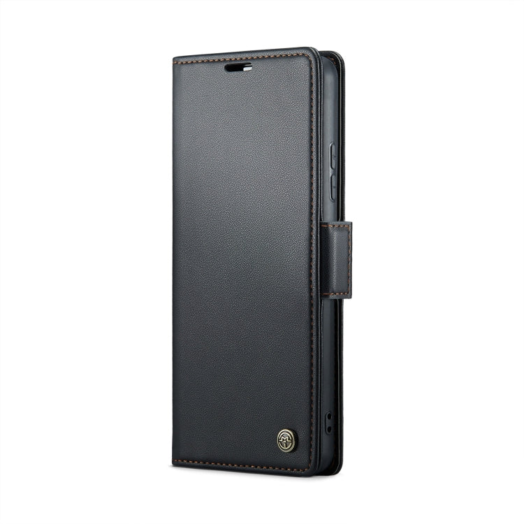 For Xiaomi 14 CaseMe 023 Butterfly Buckle Litchi Texture RFID Anti-theft Leather Phone Case(Black)