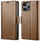 For Xiaomi Poco C65 4G CaseMe 023 Butterfly Buckle Litchi Texture RFID Anti-theft Leather Phone Case(Brown)