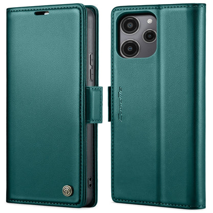 For Xiaomi Poco C65 4G CaseMe 023 Butterfly Buckle Litchi Texture RFID Anti-theft Leather Phone Case(Pearly Blue)