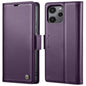 For Xiaomi Poco C65 4G CaseMe 023 Butterfly Buckle Litchi Texture RFID Anti-theft Leather Phone Case(Pearly Purple)