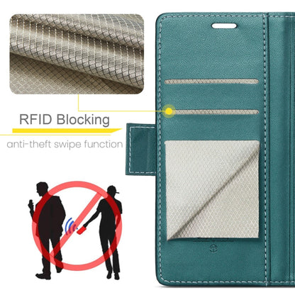 For Xiaomi Redmi Note 13 5G CaseMe 023 Butterfly Buckle Litchi Texture RFID Anti-theft Leather Phone Case(Pearly Blue)