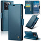 For Xiaomi Poco X6 5G CaseMe 023 Butterfly Buckle Litchi Texture RFID Anti-theft Leather Phone Case(Blue)