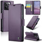 For Xiaomi Poco X6 5G CaseMe 023 Butterfly Buckle Litchi Texture RFID Anti-theft Leather Phone Case(Pearly Purple)