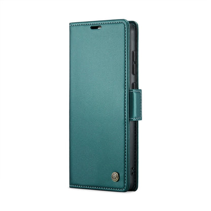 For Xiaomi Poco X6 Pro 5G/Redmi K70E 5G CaseMe 023 Butterfly Buckle Litchi Texture RFID Anti-theft Leather Phone Case(Pearly Blue)