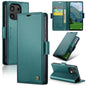For Xiaomi Redmi Note 13 4G CaseMe 023 Butterfly Buckle Litchi Texture RFID Anti-theft Leather Phone Case(Pearly Blue)