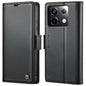 For Xiaomi Redmi Note 13 Pro 4G CaseMe 023 Butterfly Buckle Litchi Texture RFID Anti-theft Leather Phone Case(Black)