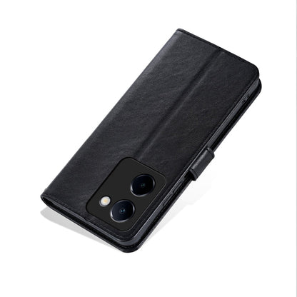 For vivo Y100i 5G AZNS Sheepskin Texture Flip Leather Phone Case(Black)