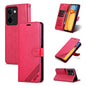 For vivo Y100i 5G AZNS Sheepskin Texture Flip Leather Phone Case(Red)